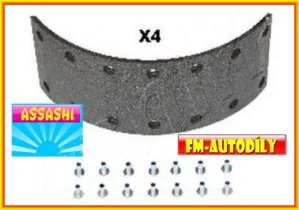 Brzdové čelisti 0013 ASSASHI Nissan Atleon Cabstar E 1998 až 2005 průměr 310 mm