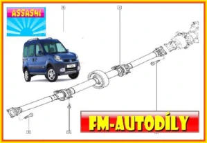 Kardan 0022 ASSASHI Renault Kangoo 4x4 - s tlumičem kmitů