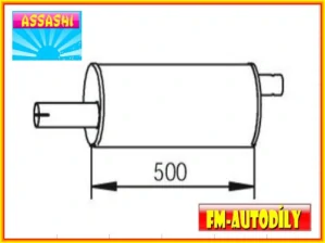 Tlumič výfuku 1002 ASSASHI Nissan Cabstar E 1998 až 2006