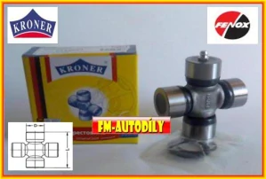 Kříž kardanu 23,81 x 61,30 mm FENOX KRONER Fiat Panda 4x4