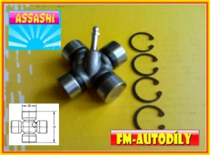 Kříž kardanu 24 x 61 mm ASSASHI Suzuki Jimny Samurai Santana Vitara Opel Campo Isuzu Trooper
