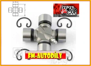 Kříž kardanu 25 x 76,8 mm JAPANCAR Mtsubushi L200 L300 L400 Pajero SpaceGear Strada Triton