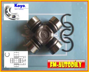 Kříž kardanu 27 x 71,5 mm KOYO Nissan Pathfinder Patrol PickUp KingCab Terrano