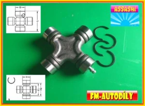 Kříž kardanu 29 x 96 x F2 70 mm IN EX ASSASHI Mitsubishi L200 2010 až 2019