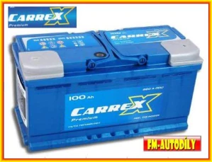 Autobaterie 12V 100 Ah CARREX Premium Mitsubishi Fuso Nissan Atleon
