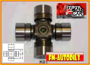 Kříž kardanu 32 x 92 mm JAPANCAR Hyundai iX35 Kia Besta Bongo K2500 K2700 K3000 K3600 Pregio Sorento Trade