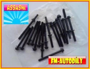 Sada šroubů hlavy motoru 0005 ASSASHI Nissan Atleon Cabstar Renault Maxity motor ZD30DDTi